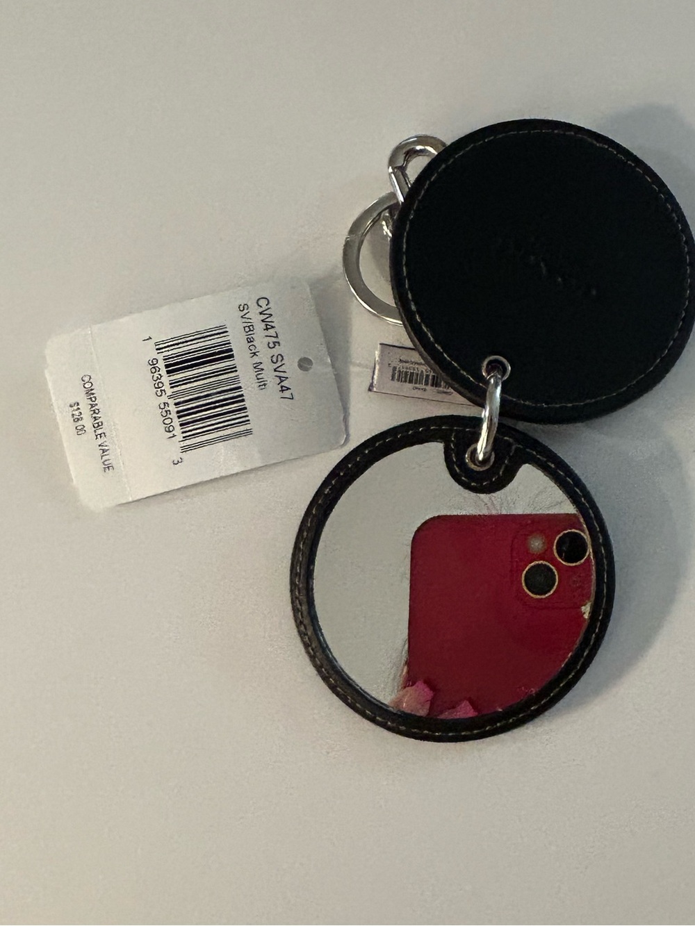 Coach NY Mirror Bag Charm With Hearts &Bolt neon-colored lightning boltsNWT - Picture 15 of 16
